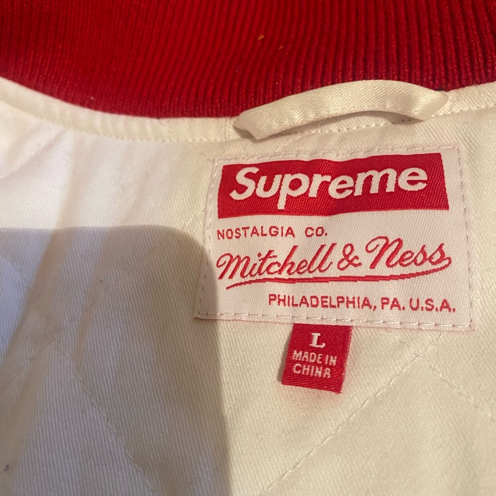 Supreme Mitchell n ness Varsity jacket